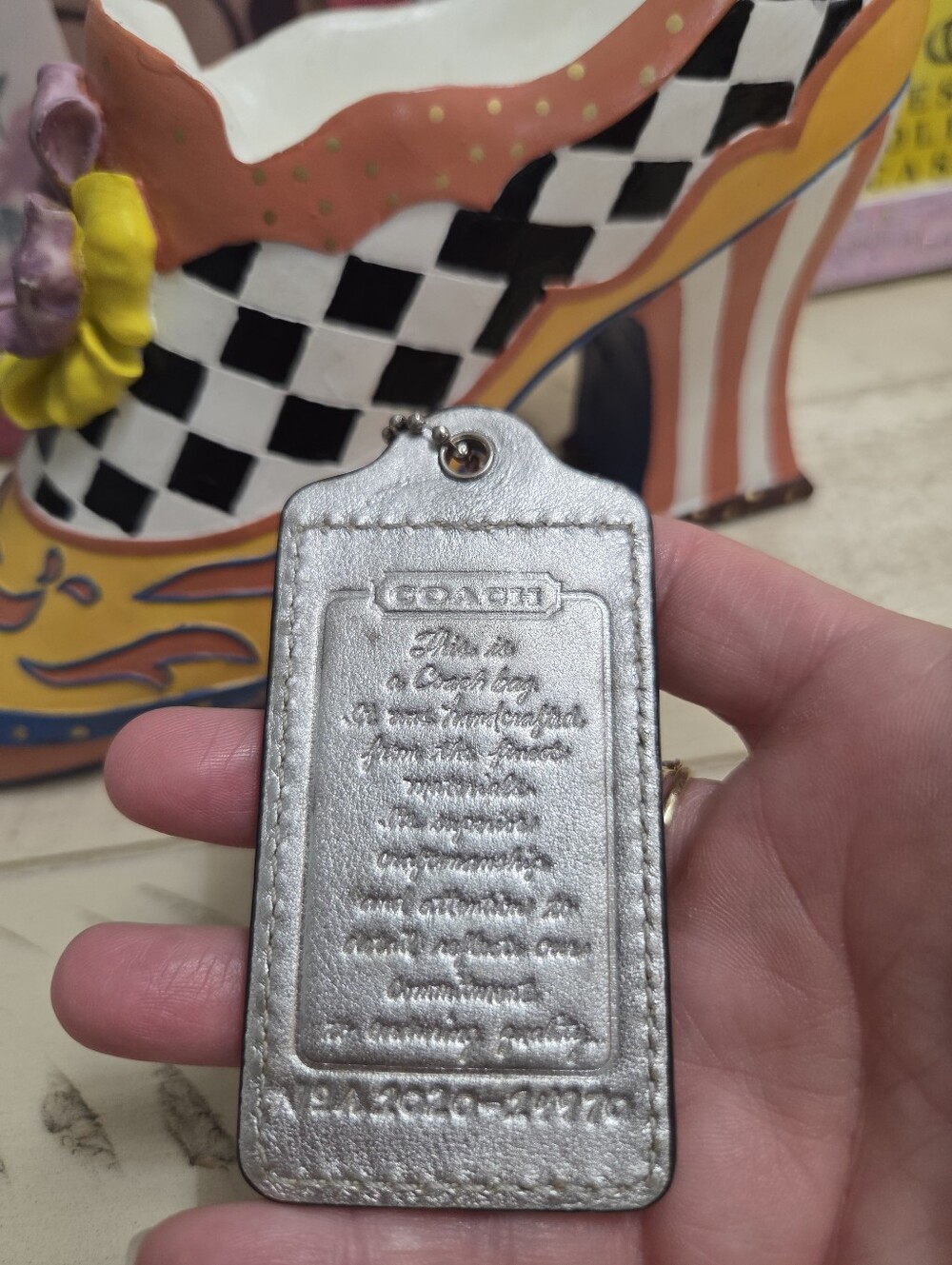 Coach creed XL oversized hangtag charm, EUC - Picture 7 of 9